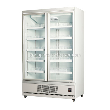 Διπλή πόρτα καταψύκτη ποτό ψυγείο για πώληση